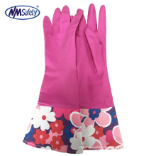 NMSAFETY Long cuff household latex dishwashing Rubber Gloves